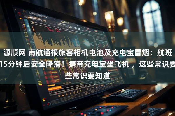 源顺网 南航通报旅客相机电池及充电宝冒烟：航班起飞15分钟后安全降落！携带充电宝坐飞机 ，这些常识要知道